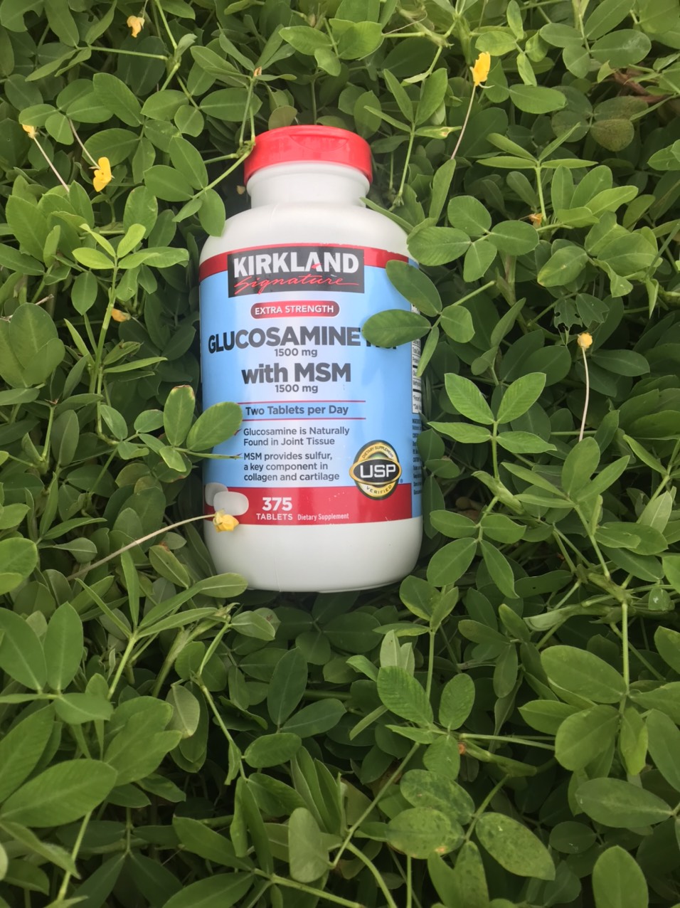 VIÊN UỐNG BỔ XƯƠNG KHỚP KIRKLAND SIGNATURE GLUCOSAMINE HCL 1500MG WITH MSM HỘP 375 VIÊN