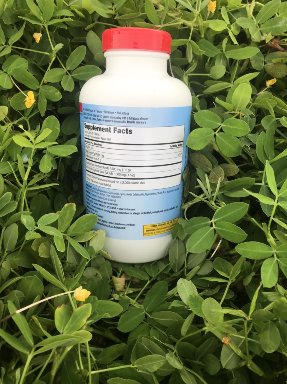 VIÊN UỐNG BỔ XƯƠNG KHỚP KIRKLAND SIGNATURE GLUCOSAMINE HCL 1500MG WITH MSM HỘP 375 VIÊN