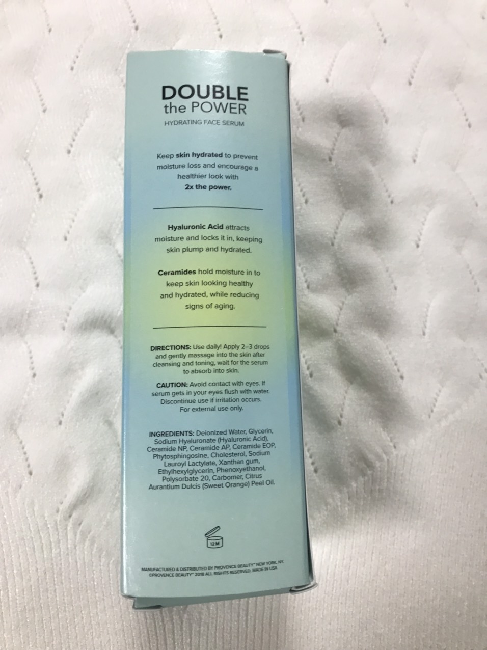 SERUM DƯỠNG ẨM NHÂN ĐÔI VỚI HYALURONIX ACID VÀ CERAMIDES, PROVENCE BEAUTY DOUBLE THE POWER HYDRATING FACE SERUM 60ML