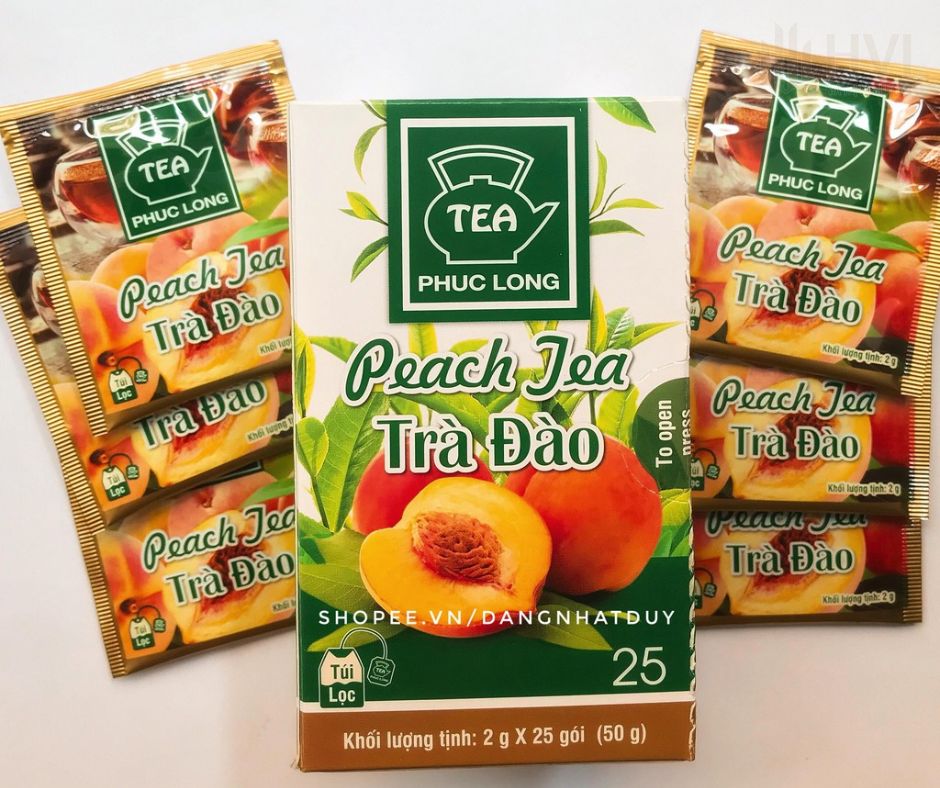 Cách Pha Trà Đào Túi Lọc Phúc Long Đúng Vị Cực Đơn Giản.
