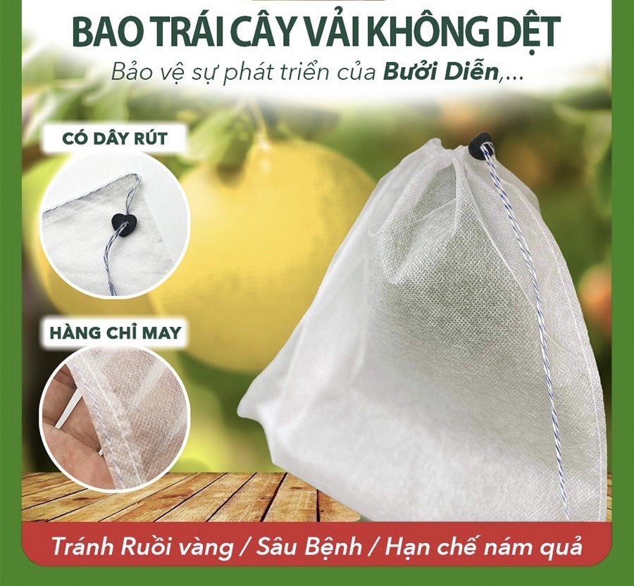 Túi bọc trái bưởi Diễn - Chống sâu bệnh, nám quả, ruồi vàng