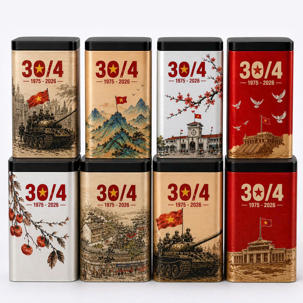 Bộ sưu tập hộp trà 30/4 hào hùng