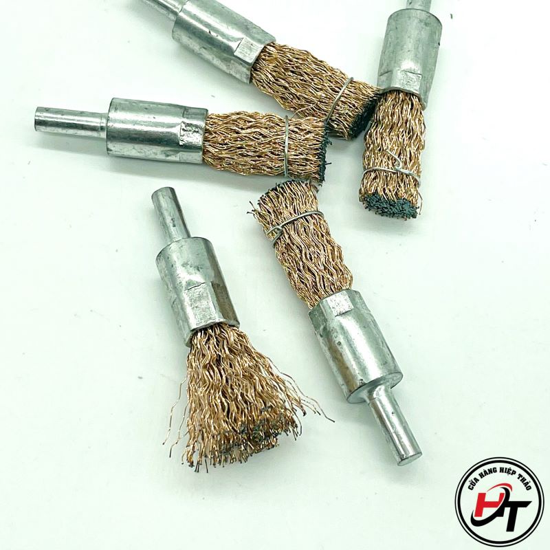 Chổi đánh rỉ sắt rỉ sét inox dạng bút chuôi 6mm lắp máy khoan CDR-BUT ...