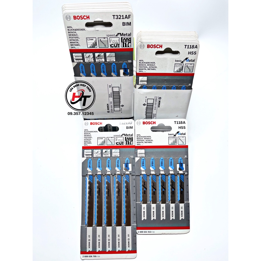 T321af Lưỡi cưa lọng sắt Bosch T321AF chính hãng LCL-B-321 Kim khí Hiệp Thảo