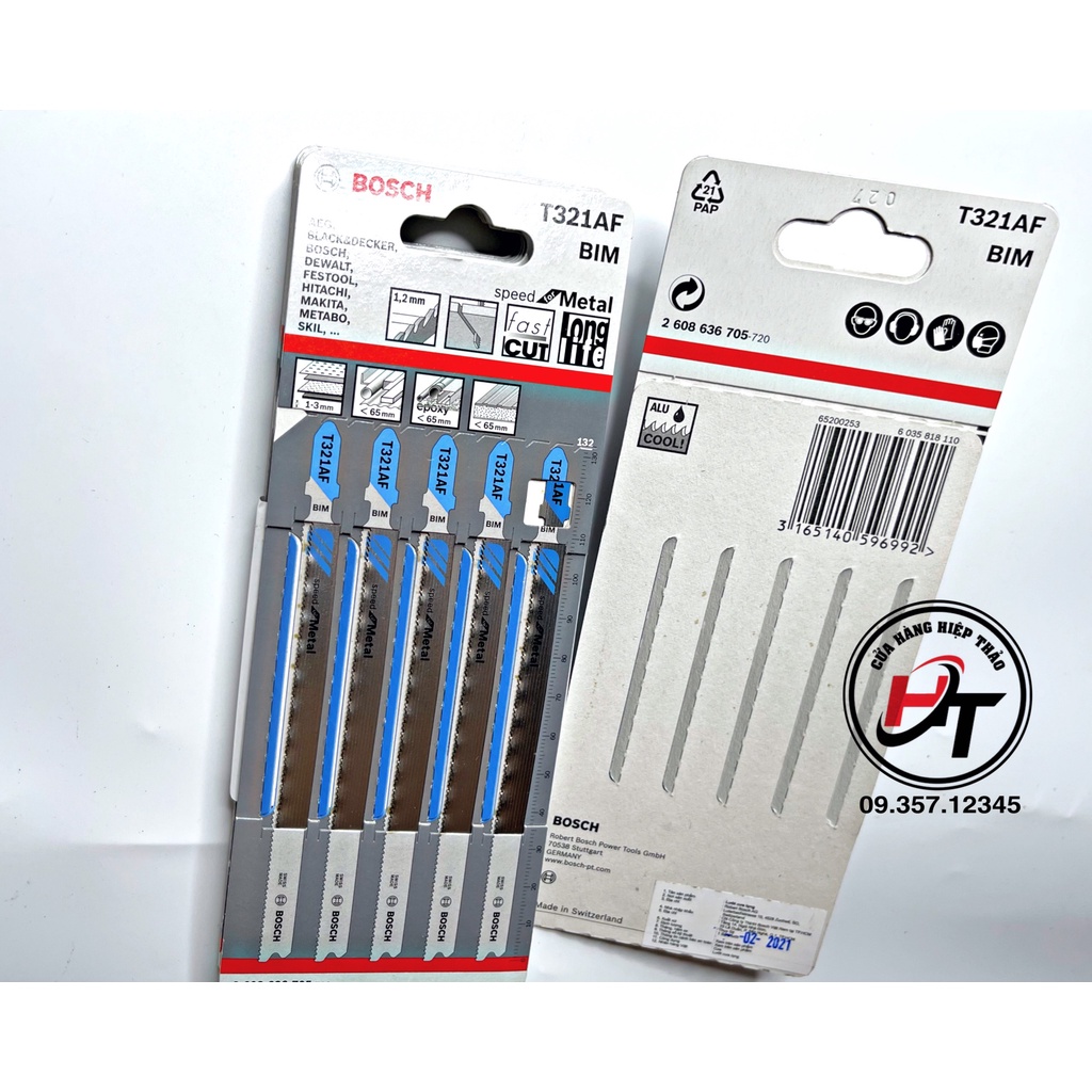 T321af Lưỡi cưa lọng sắt Bosch T321AF chính hãng LCL-B-321 Kim khí Hiệp Thảo