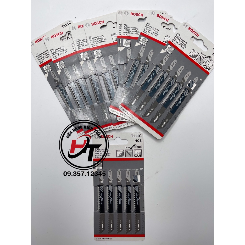 Lưỡi cưa lọng gỗ cưa sọc cắt lắp máy cầm tay BOSCH T111C vỉ 5 chiếc LCL ...