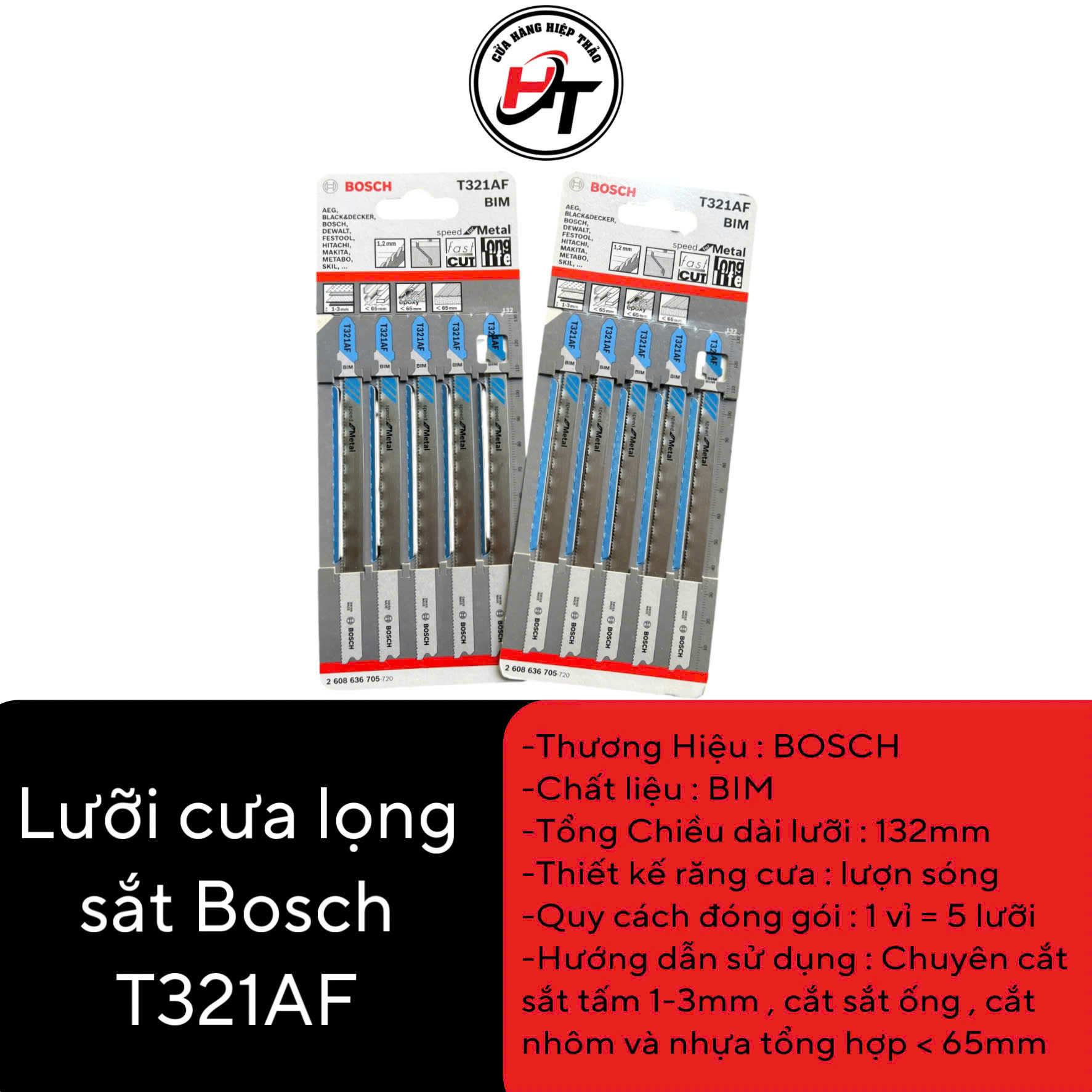 T321af Lưỡi cưa lọng inox Bosch T321AF sọc sắt BIM chính hãng LCL-B-321 Kim ...