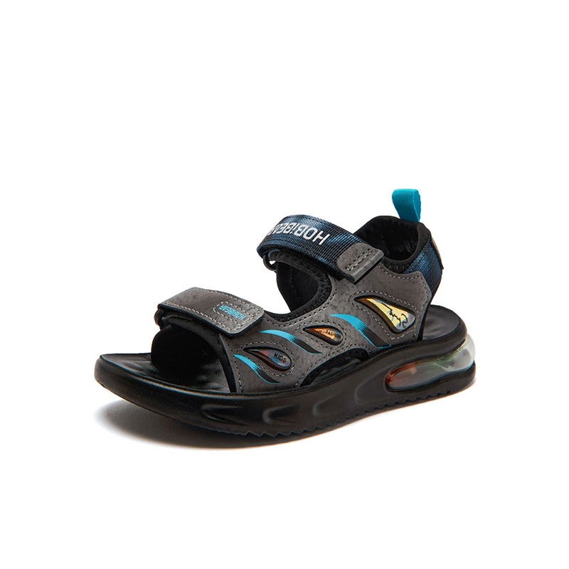 Giày sandal trẻ em Fandy Kids Air quai dán Xám