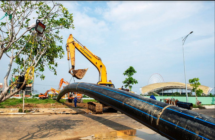 Khoan ngầm ống nước sạch