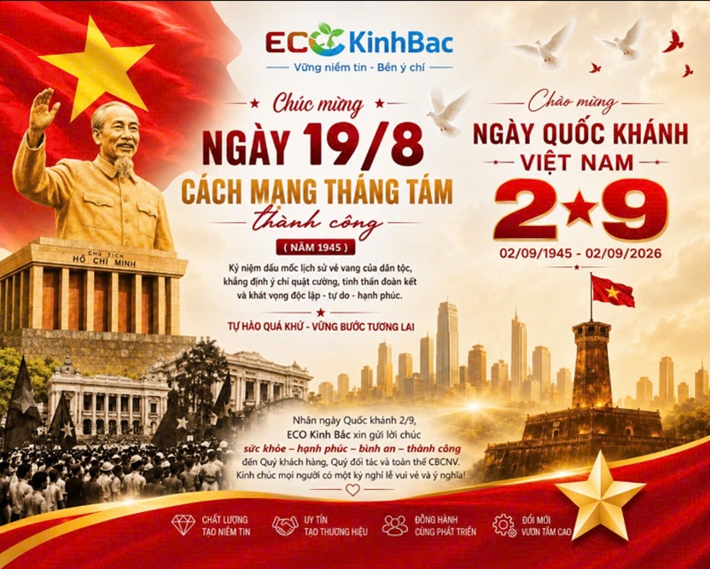 CHÀO MỪNG NGÀY CÁCH MẠNG THÁNG TÁM 19/8 & QUỐC KHÁNH 2/9