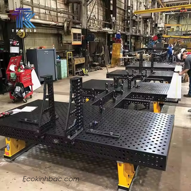 Bàn Gá Hàn Cho Xưởng Gia Công Cơ Khí Chính Xác & Linh Kiện Máy – Giữ Chuẩn Từng Micromet
