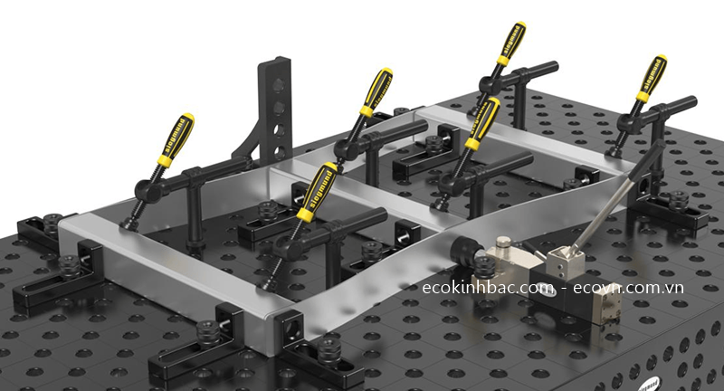 Bàn Gá Hàn D16 Cho Các Chi Tiết Cơ Khí Nhỏ Nhiều Mối Hàn