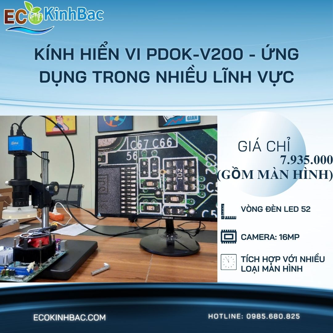 Kính Hiển Vi 16MP Ứng Dụng Kiểm Tra Da Liễu và Thẩm Mỹ: 