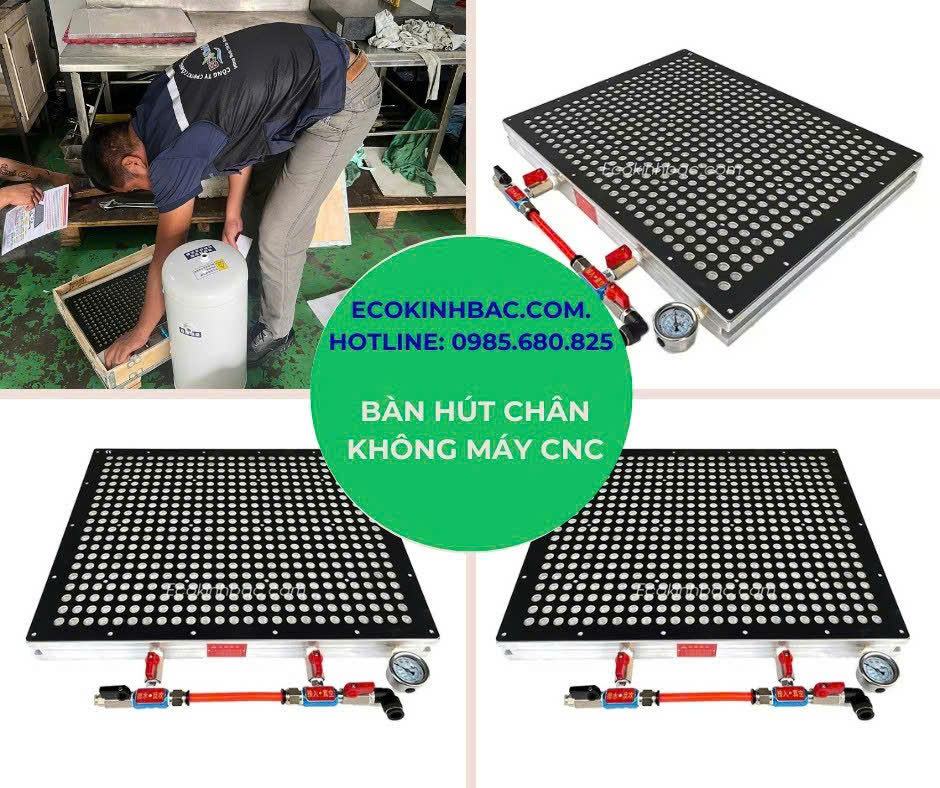 Bàn giao bàn hút chân không đa điểm 400x800 cho CRAZIGOODS tại KCN Gia Bình 2