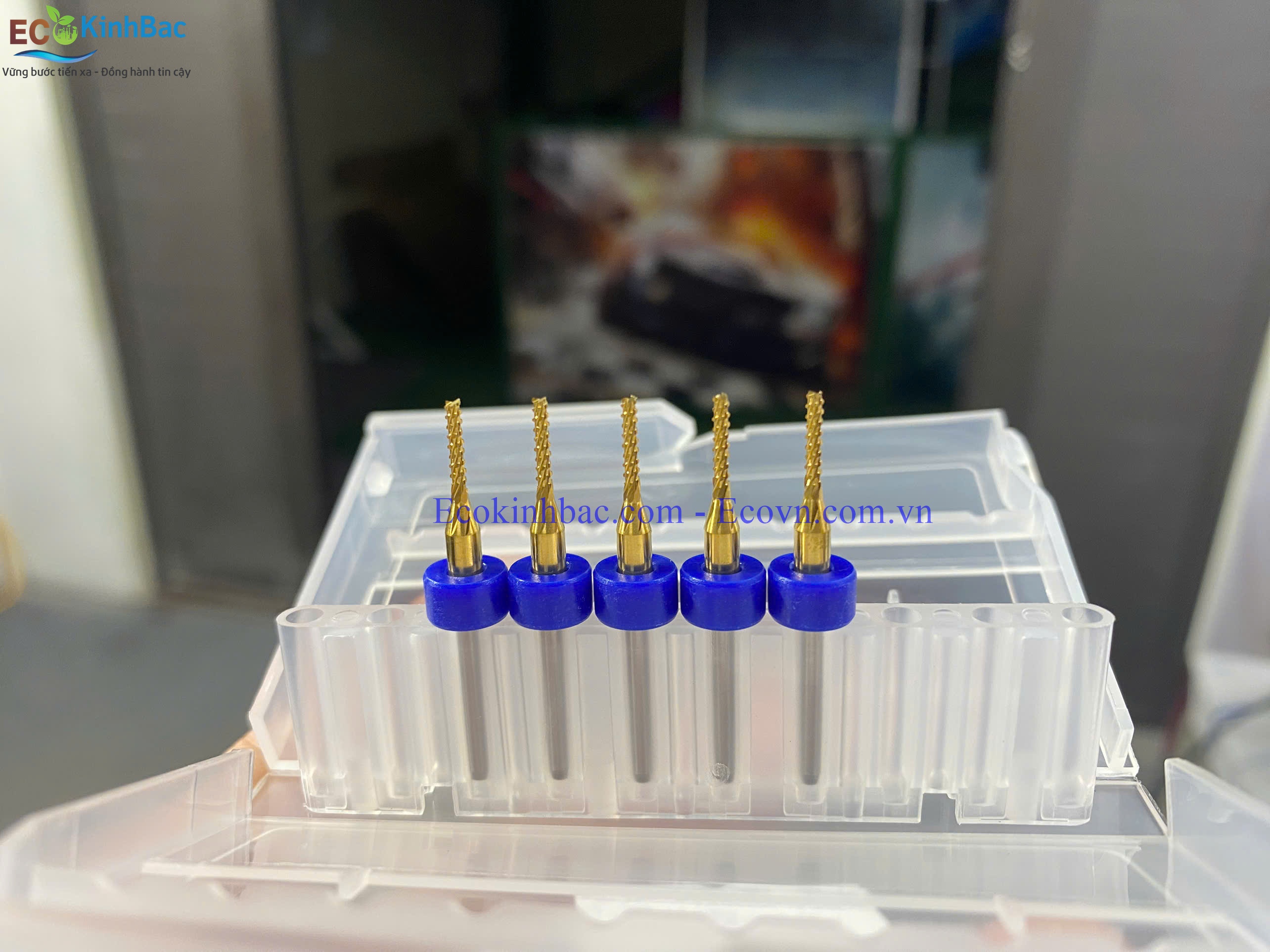 Mũi dao phay bản mạch pcb 1.5mm phủ titanium, độ cứng chất lượng cao