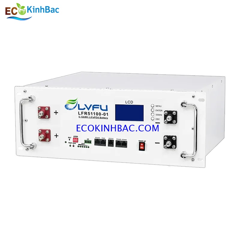 Pin lưu trữ LiFePO4 năng lượng mặt trời 51V-100AH