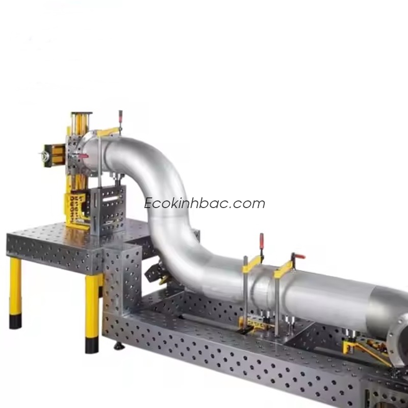 Bàn hàn gang kích thước 2400x1200 lỗ D28