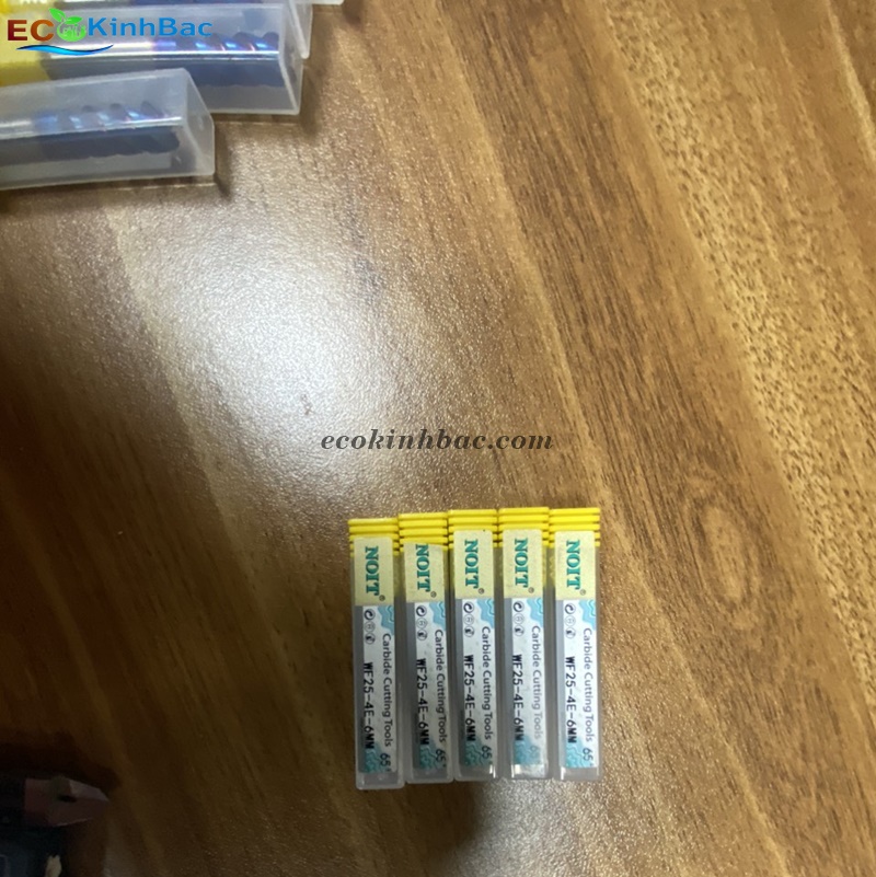 Dao phay độ cứng 65hrc, 4F. Dao phay ngón phi 6mm