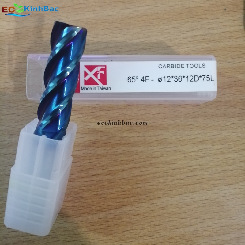 Dao Phay Ngón D12*D12*75 4F-65HRC Phủ Nano – Gia công sau nhiệt.