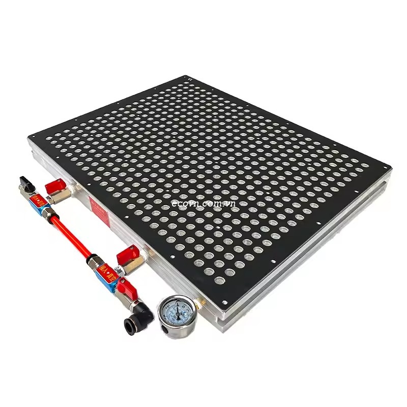 Bàn hút chân không đa điểm, bộ gá giữ phôi máy CNC 600x600