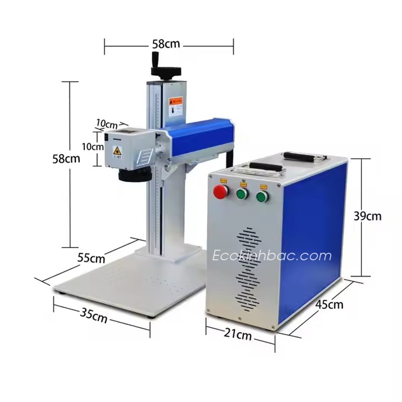 Máy khắc/đánh dấu laser sợi quang tốc độ nhanh cho kim loại & vật liệu phi kim Voiern Fiber Laser 20–100 W –