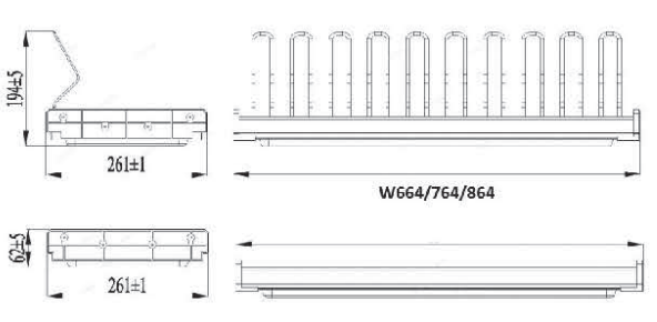 GIÁ BÁT ĐĨA CỐ ĐỊNH 2 TẦNG KHUNG NHÔM NAN OVAL (QUẢ TRÁM)