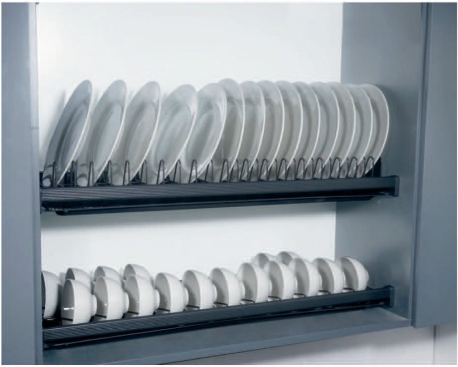 GIÁ BÁT ĐĨA CỐ ĐỊNH 2 TẦNG KHUNG NHÔM NAN TRÒN