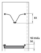 GIÁ BÁT ĐĨA CỐ ĐỊNH 2 TẦNG CHỮ V