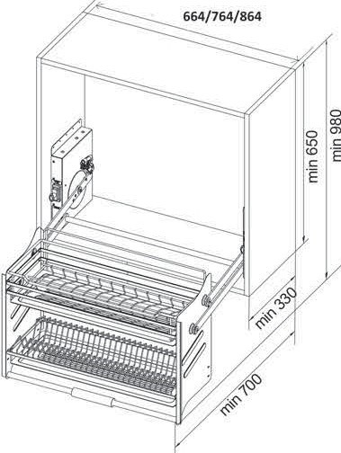 GIÁ BÁT ĐĨA NÂNG HẠ 2 TẦNG NAN OVAL (QUẢ TRÁM)
