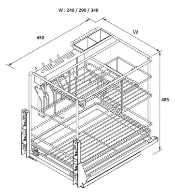 GIÁ DAO THỚT ĐA NĂNG NAN TRÒN