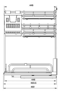 GIÁ ĐỂ DAO THỚT ĐA NĂNG NAN OVAL ( QUẢ TRÁM)