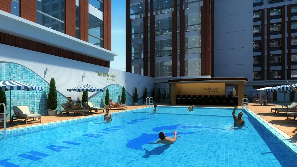 Trải nghiệm chất lượng và dịch vụ tại bể bơi khách sạn Dầu khí Thái Bình