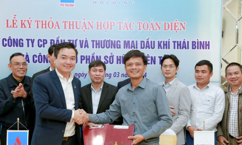 Lễ ký kết thỏa thuận hợp tác toàn diện giữa PVCTB và Evernew Holding