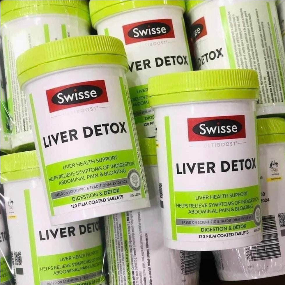 BỔ GAN SWISSE LIVE DETOX CỦA ÚC 120 VIÊN