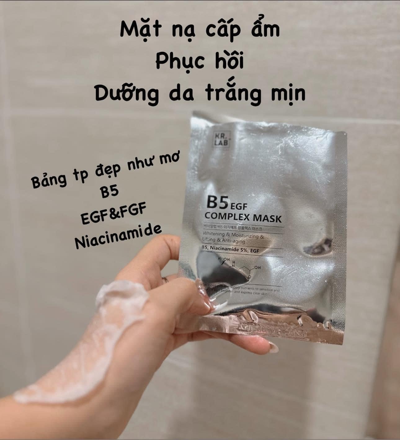 MẶT NẠ B5 PHỤC HỒI, DƯỠNG TRẮNG DA KR.LAB EGF COMPLEX MASK