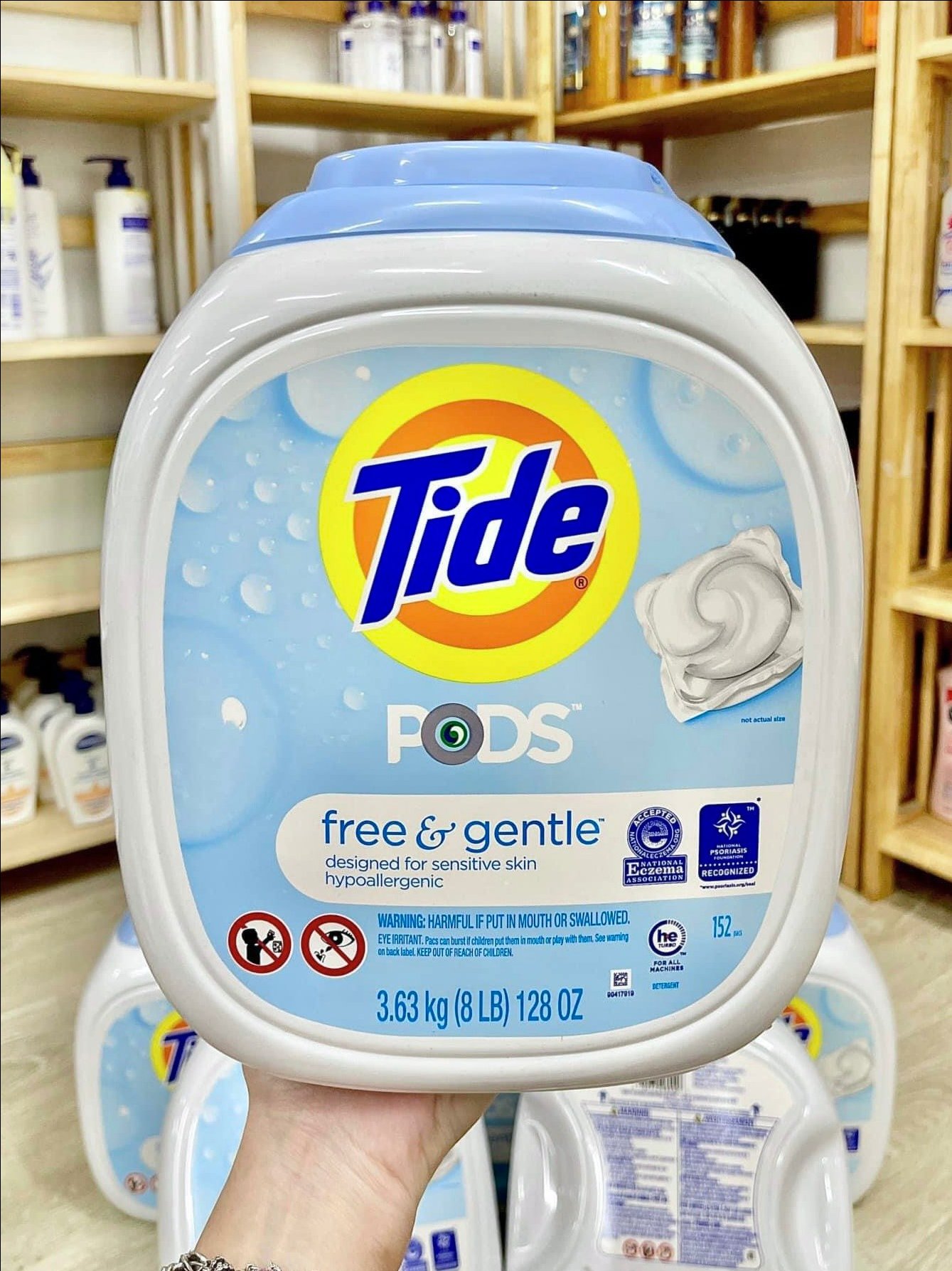 VIÊN GIẶT TIDE POD FREE & GENTLE CHO LÀN DA NHẠY CẢM