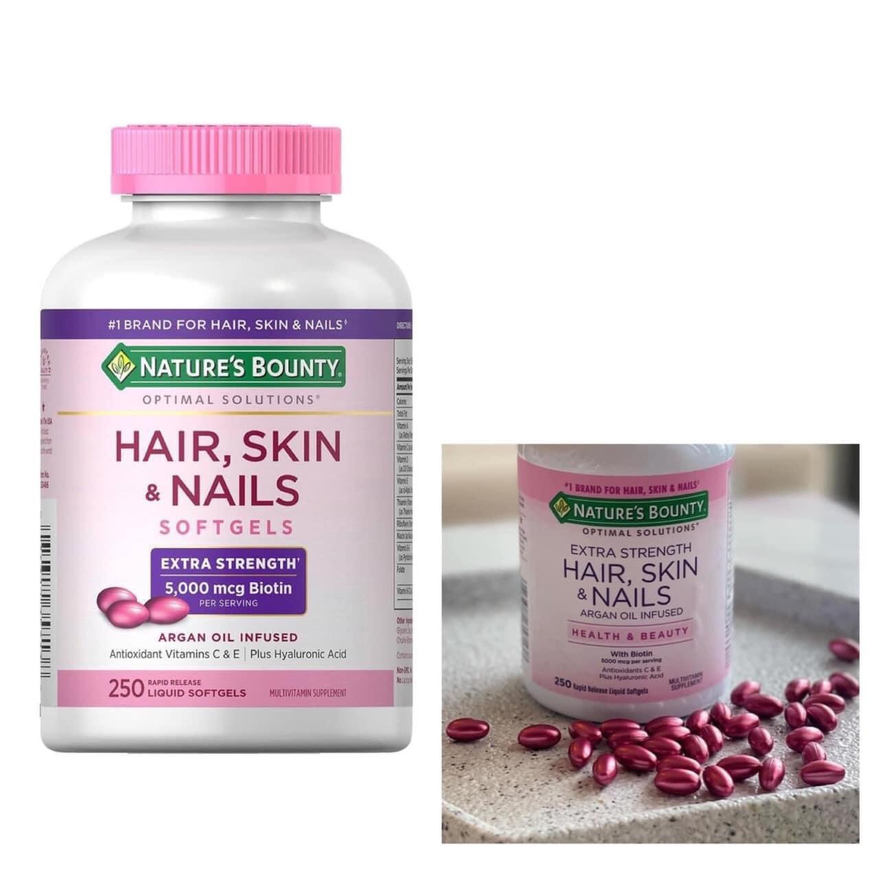 VIÊN UỐNG HAIR  SKIN & NAILS NATURE'S BOUNTY