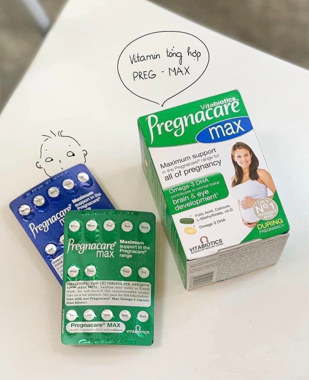 PREGNACARE MAX VIÊN UỐNG BỔ BẦU CỦA ANH