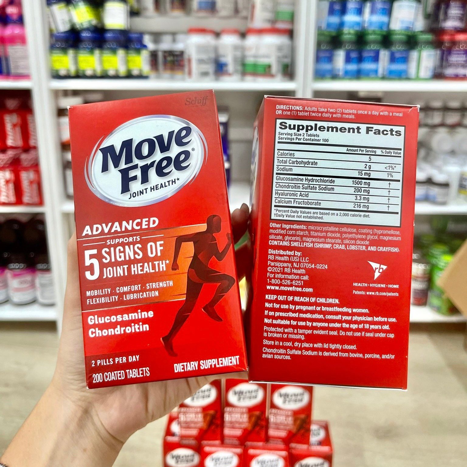 VIÊN UỐNG BỔ XƯƠNG KHỚP MOVE FREE 200 VIÊN CỦA MỸ