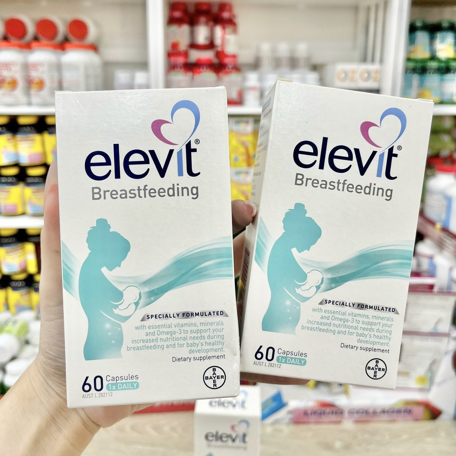 VIÊN UỐNG ELEVIT CHO MẸ SAU SINH VÀ CHO CON BÚ CỦA MỸ