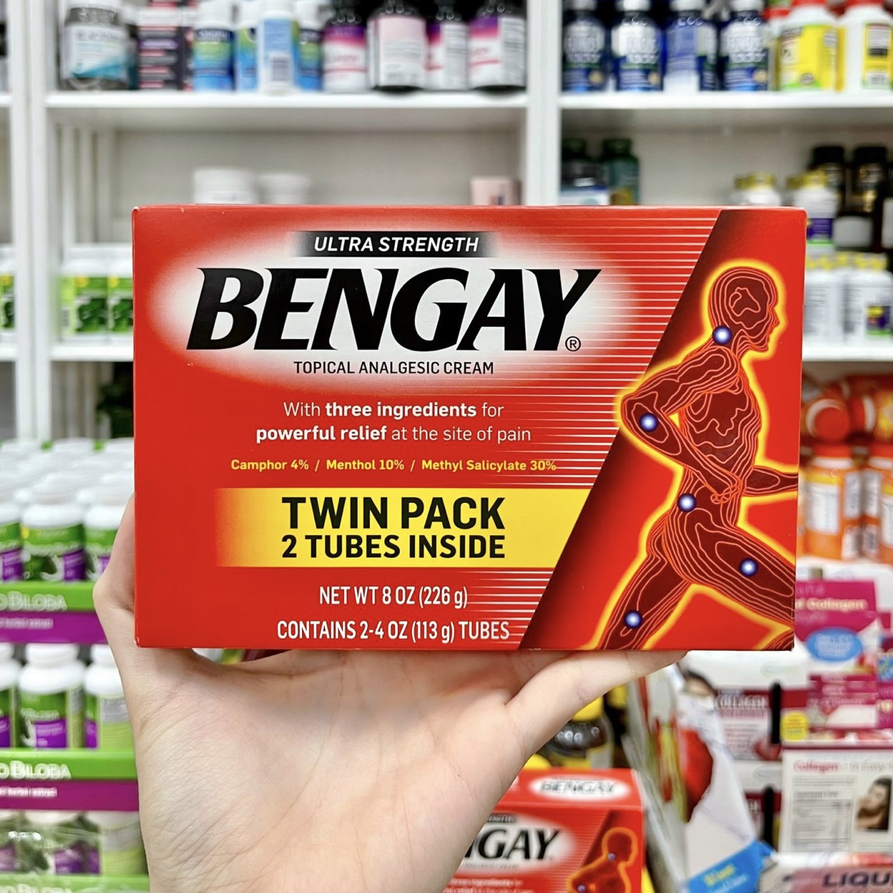 KEM TRỊ NHỨC MỎI BENGAY ULTRA STRENGTH (HỘP 2 TUÝP) MỸ