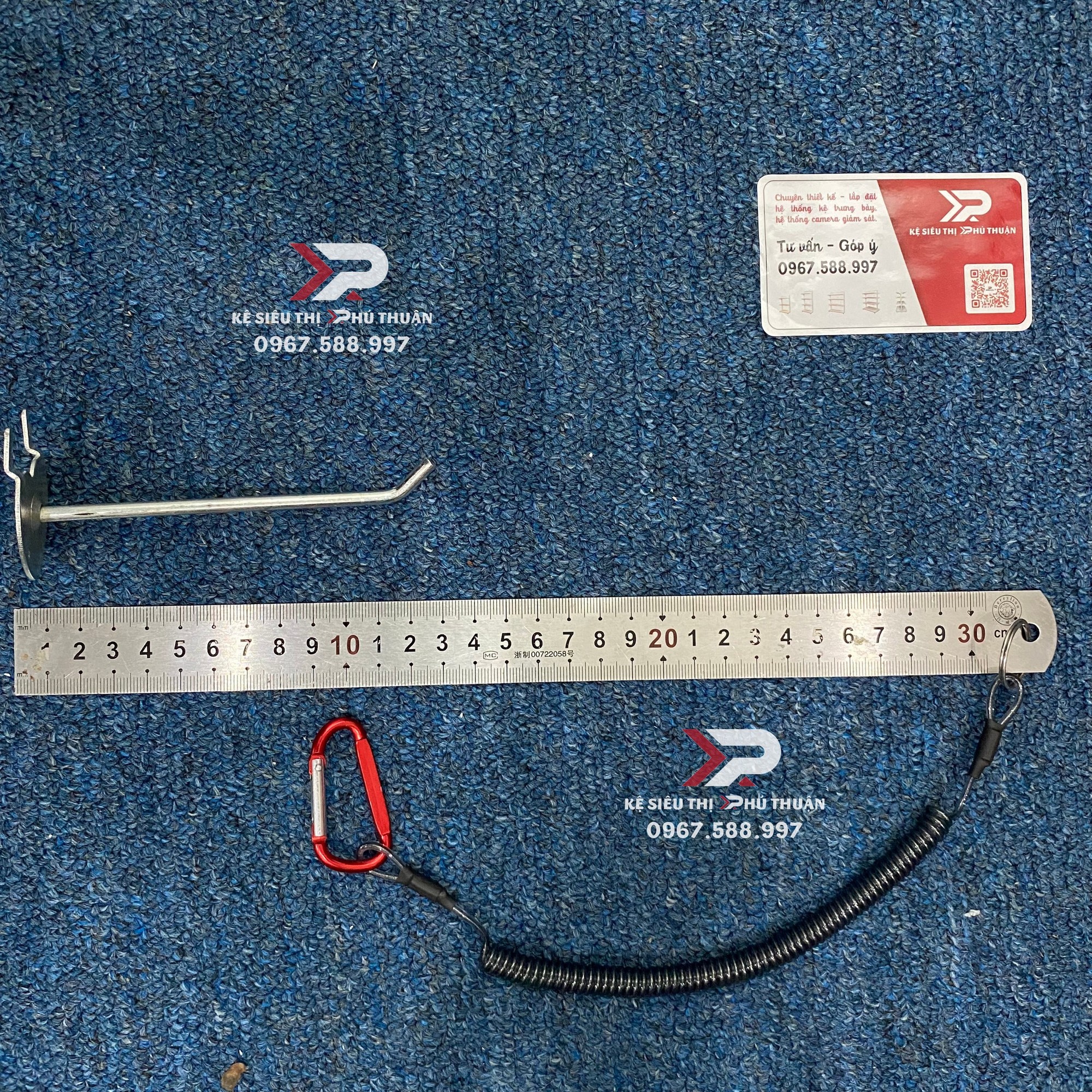 Móc tôn trái tim 10cm