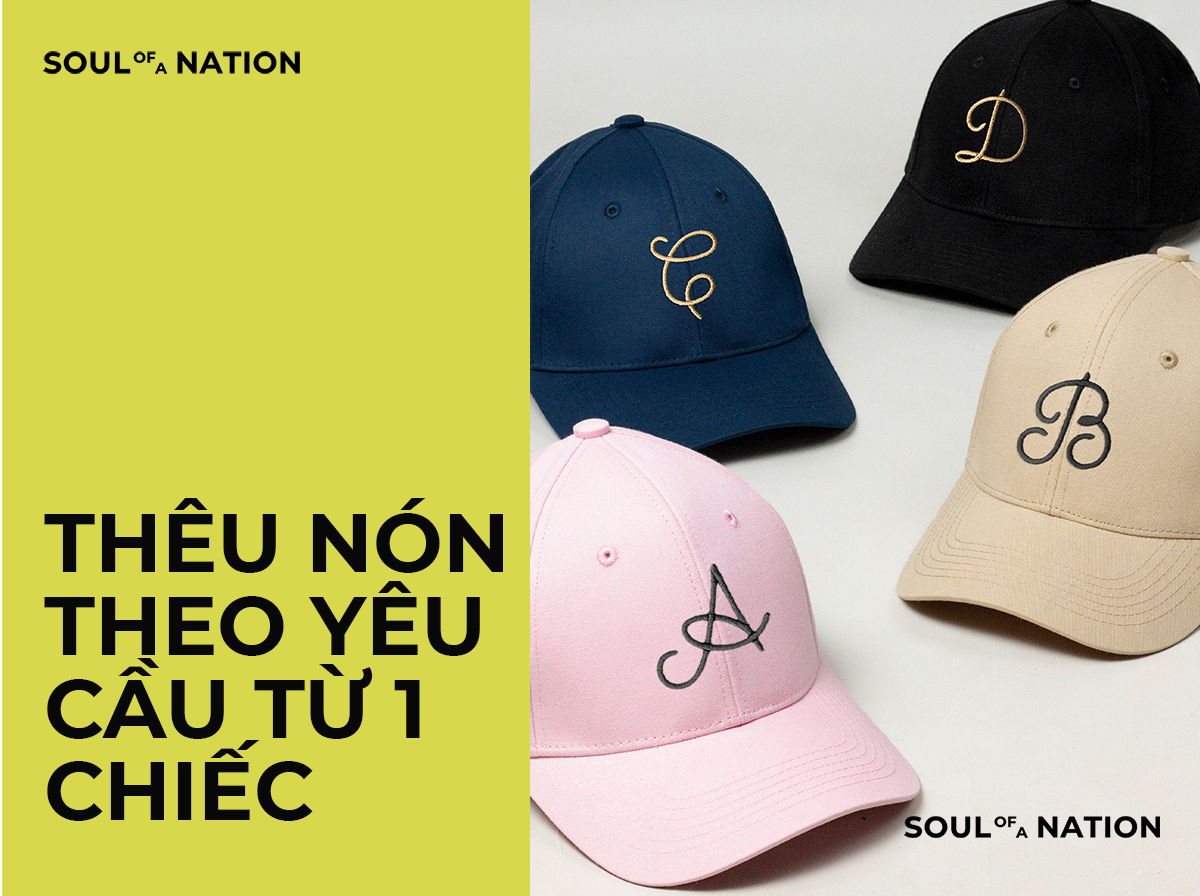 Thêu Nón Theo Yêu Cầu Từ 01 Chiếc