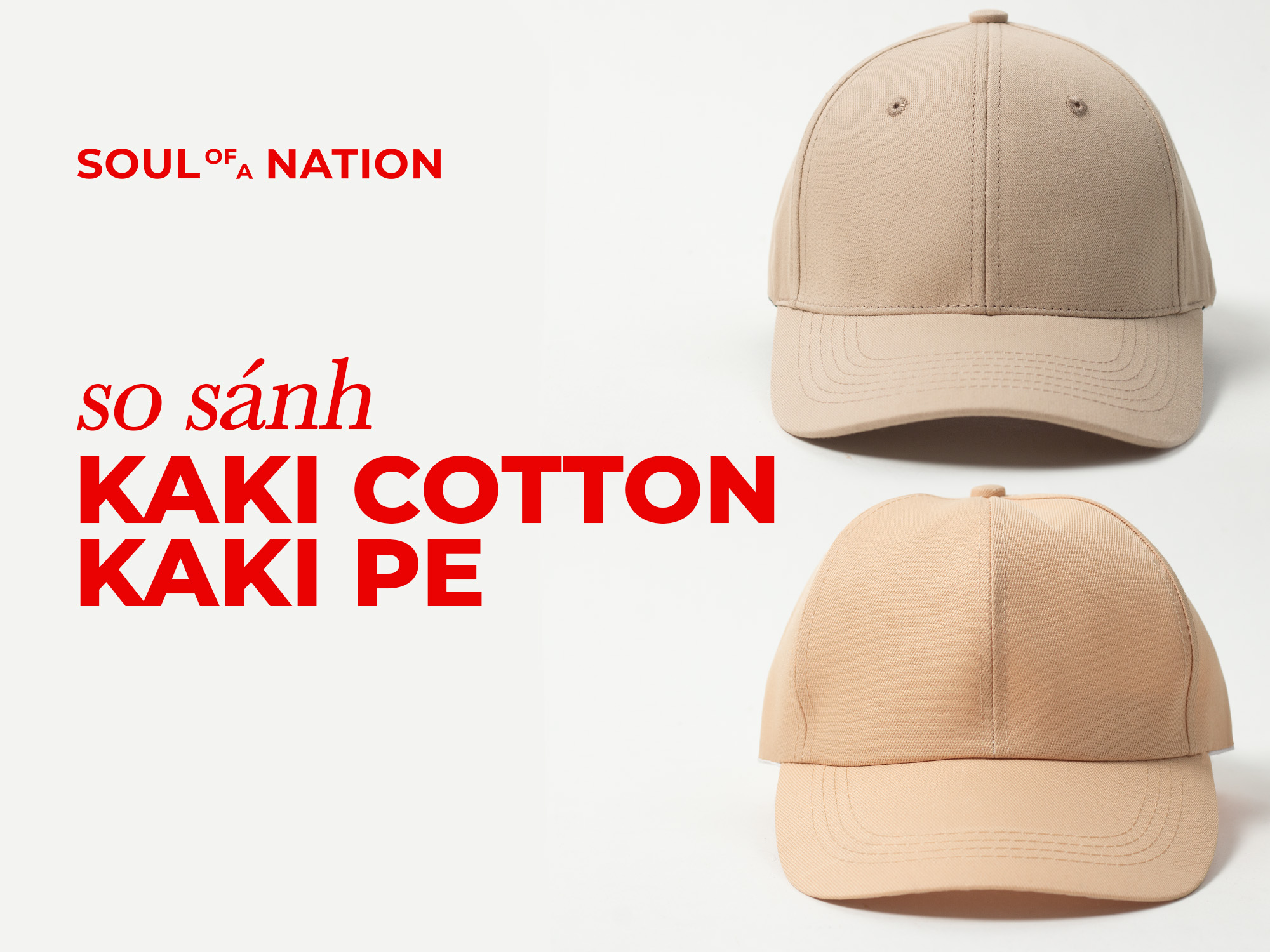 So Sánh Nón Lưỡi Trai Kaki Cotton Cao Cấp & Nón Kaki PE: Đâu Là Lựa Chọn Dành Cho Bạn?