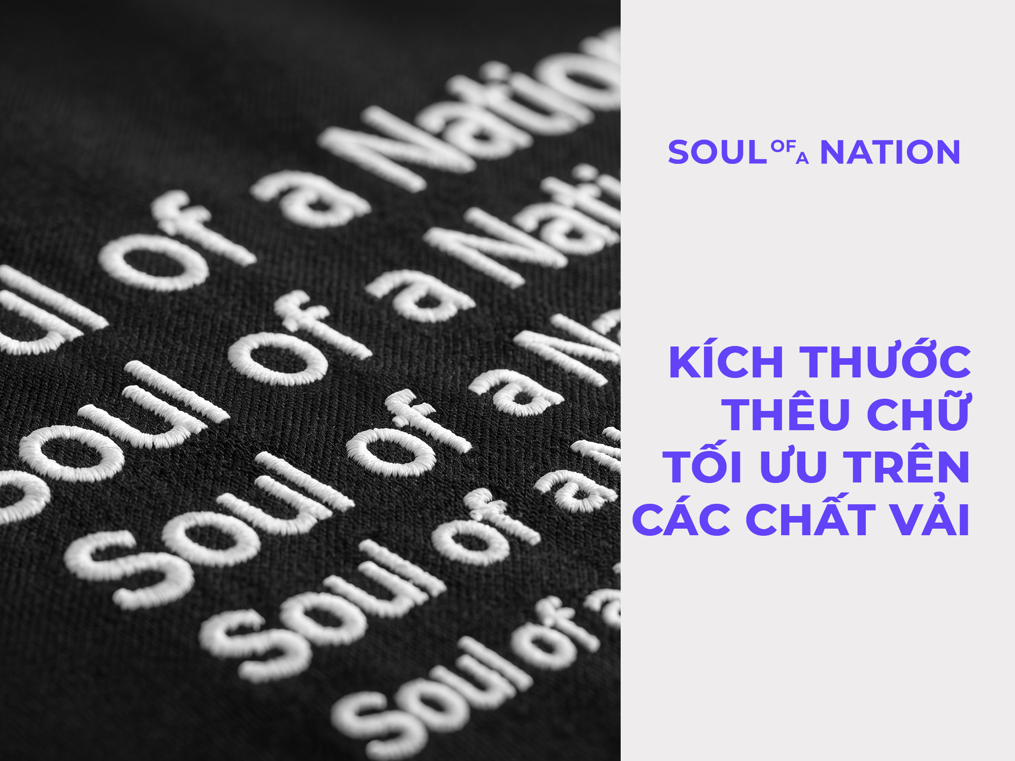 KÍCH THƯỚC THÊU CHỮ TỐI ƯU TRÊN CÁC CHẤT VẢI