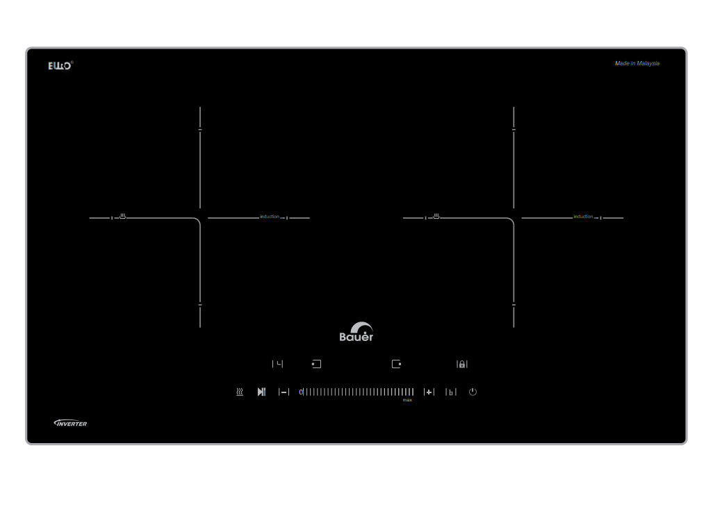 Bếp từ đôi Bauer BE360SA Made in Malaysia