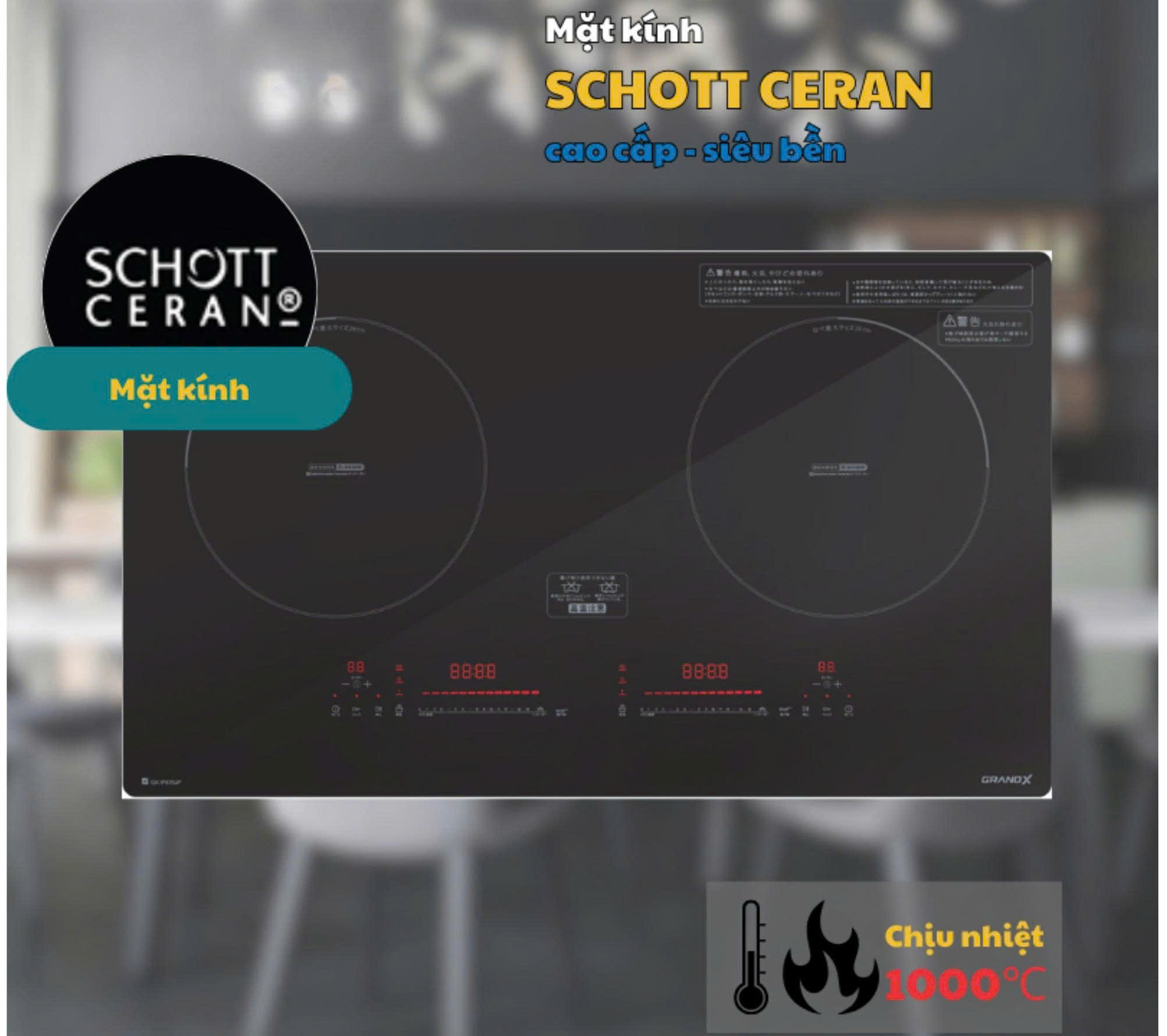 Bếp từ đôi GrandX GX IP876JP