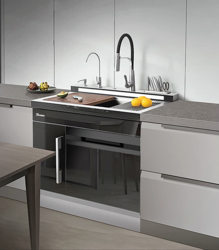 Máy rửa bát tích hợp liền chậu Texgio TGUMF11S