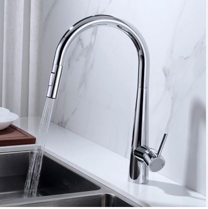 Vòi rửa bát nóng lạnh dây rút Roslerer RL-168