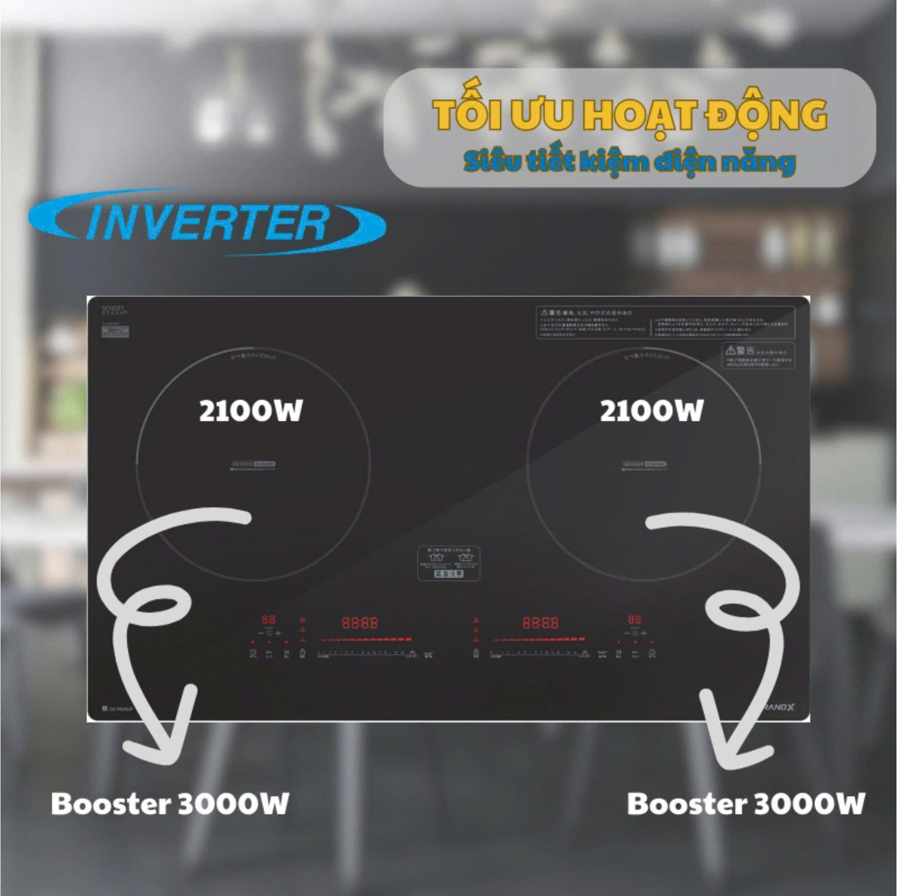Bếp từ đôi GrandX GX IP876JP
